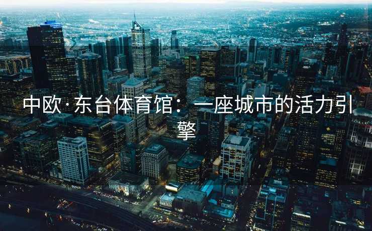 中欧·东台体育馆：一座城市的活力引擎